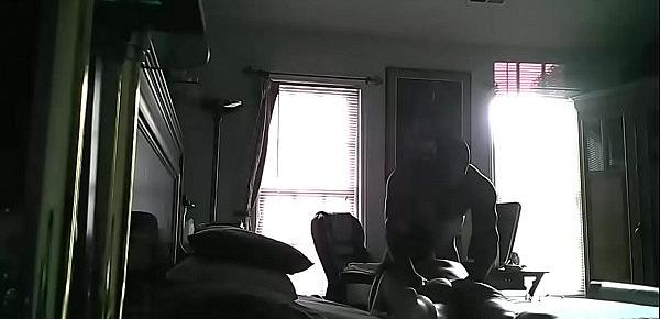  My Wife Patrice at it again with a 3rd guy while I am away, caught on spy cam.